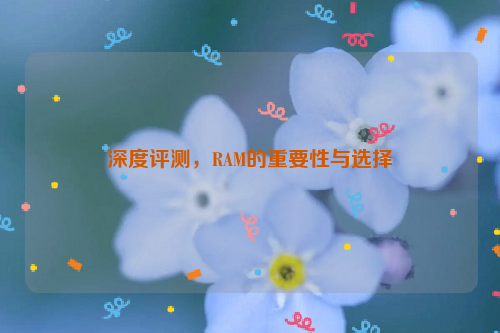 深度评测，RAM的重要性与选择