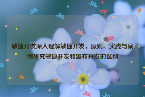 敏捷开发深入理解敏捷开发，原则、实践与案例研究敏捷开发和瀑布开发的区别