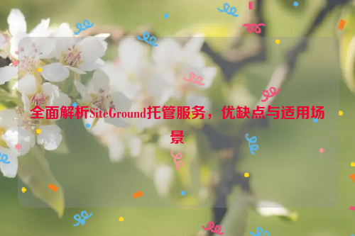 全面解析SiteGround托管服务，优缺点与适用场景