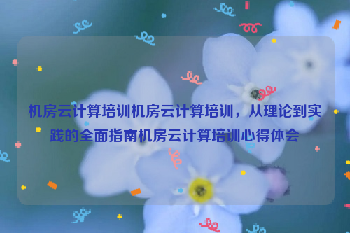 机房云计算培训机房云计算培训，从理论到实践的全面指南机房云计算培训心得体会