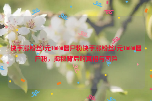 快手涨粉丝1元10000僵尸粉快手涨粉丝1元10000僵尸粉，揭秘背后的真相与风险