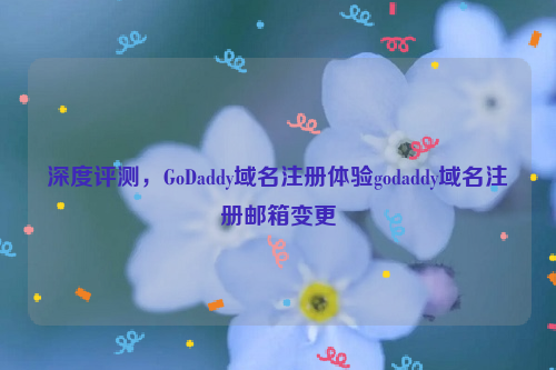 深度评测，GoDaddy域名注册体验godaddy域名注册邮箱变更