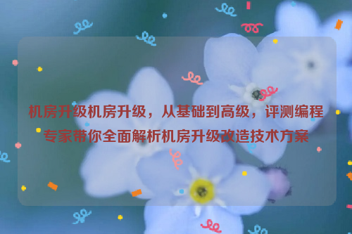 机房升级机房升级，从基础到高级，评测编程专家带你全面解析机房升级改造技术方案