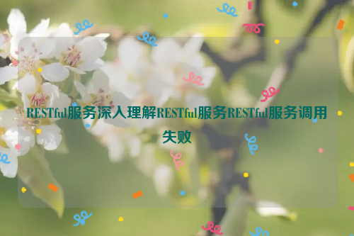 RESTful服务深入理解RESTful服务RESTful服务调用失败