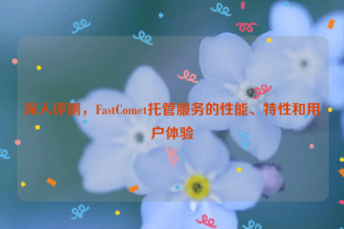 深入评测，FastComet托管服务的性能、特性和用户体验