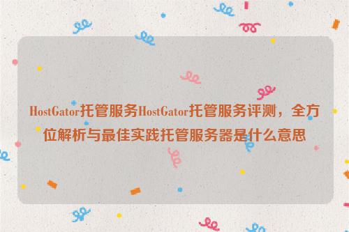 HostGator托管服务HostGator托管服务评测，全方位解析与最佳实践托管服务器是什么意思