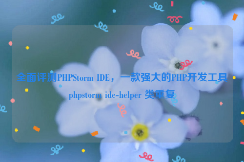 全面评测PHPStorm IDE，一款强大的PHP开发工具phpstorm ide-helper 类重复