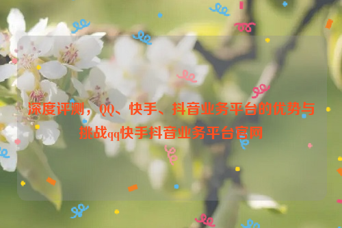 深度评测，QQ、快手、抖音业务平台的优势与挑战qq快手抖音业务平台官网