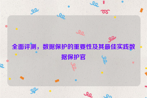 全面评测，数据保护的重要性及其最佳实践数据保护官