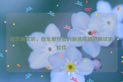 唱吧刷试听，音乐爱好者的新选择唱吧刷试听软件