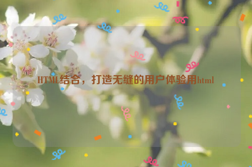 HTML结合，打造无缝的用户体验用html