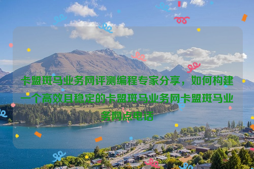 卡盟斑马业务网评测编程专家分享，如何构建一个高效且稳定的卡盟斑马业务网卡盟斑马业务网点电话