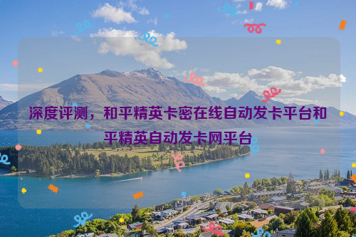 深度评测，和平精英卡密在线自动发卡平台和平精英自动发卡网平台